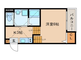 クレシェンテ栄生の物件間取画像